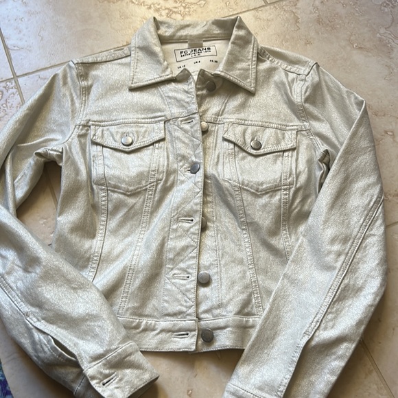 FC Jeans Pearlized Women’s Denim Jacket Women’s Size 6 - Picture 11 of 11